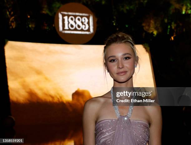 Isabel May attends the after party for the world premiere of "1883" at SW Steakhouse at Wynn Las Vegas on December 11, 2021 in Las Vegas, Nevada.