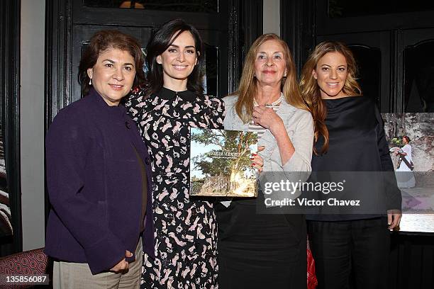 Secretary turism Veracruz Leticia Perlasca, actress Ana de la Reguera, Isabelle Turrent and photographer Adele Buzali attend "Antigua Veracruz, Lugar...