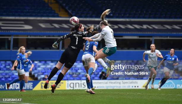 Lauren Hemp of Manchester City Women scores their second goal during the Barclays FA Women's Super League match between Birmingham City Women and...