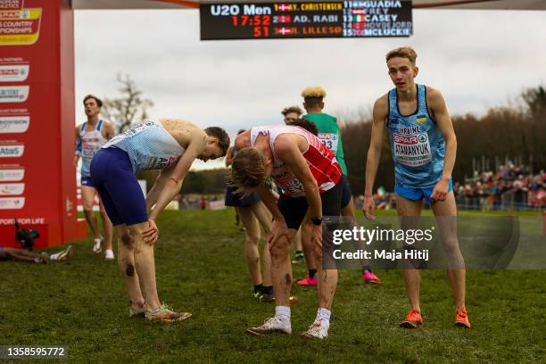 Athletes finish during U20 Men race of SPAR European Cross Country Championships 2021 on December 12, 2021 in Sport Ireland National Cross Country...