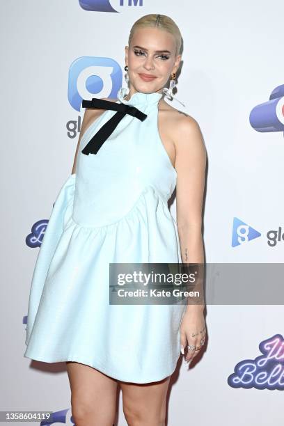 Anne-Marie attends day 2 of the Capital Jingle Bell Ball at The O2 Arena on December 12, 2021 in London, England.