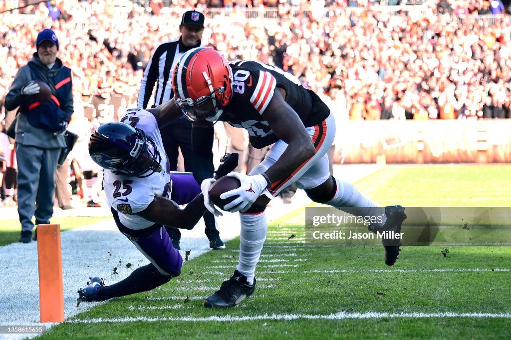 Baltimore Ravens v Cleveland Browns