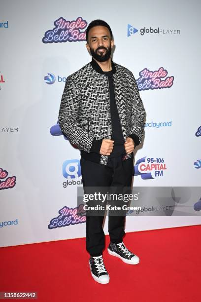 Craig David attends day 2 of the Capital Jingle Bell Ball at The O2 Arena on December 12, 2021 in London, England.