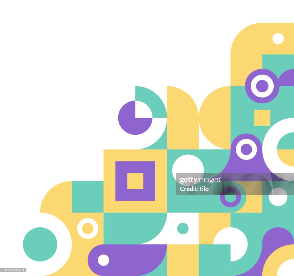 Abstract Geometric Shapes Background Corner Design High-Res Vector ...