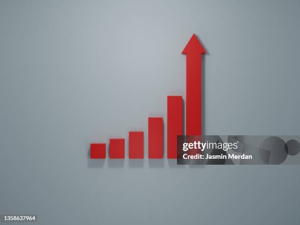 stock graphs 3d illustration icon - 3d graph stock pictures, royalty-free photos & images