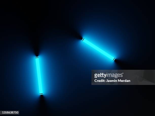 neon lights - strip lights stock pictures, royalty-free photos & images