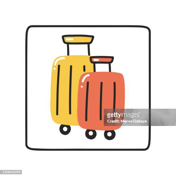 96 Carry On Luggage High Res Illustrations - Getty Images
