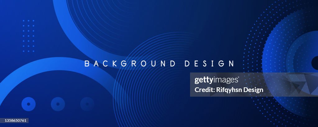 Abstract blue gradient geometric shape circle background. Modern futuristic background. Can be use for landing page, book covers, brochures, flyers, magazines, any brandings, banners, headers, presentations, and wallpaper backgrounds