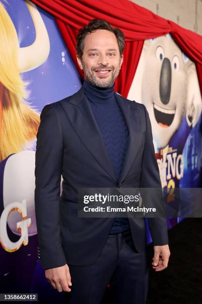 Nick Kroll attends the premiere of Illumination's "Sing 2" on December 12, 2021 in Los Angeles, California.