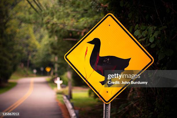 Utility Duck Sign Duck Crossing Road Sign