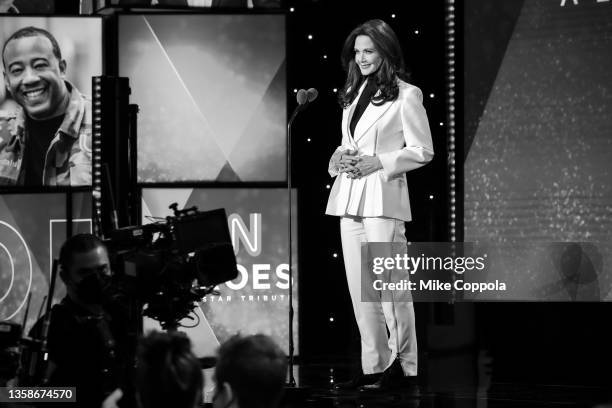 Lynda Carter speaks onstage during The 15th Annual CNN Heroes: All-Star Tribute at American Museum of Natural History on December 12, 2021 in New...