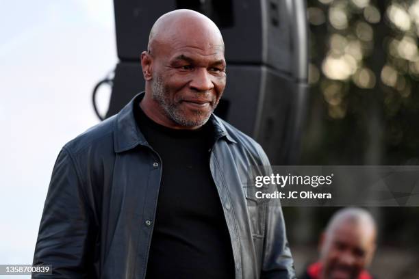 Former professional boxer Mike Tyson attends Celebration of Smiles Event hosted by Dionne Warwick on her 81st Birthday to benefit medical charity...