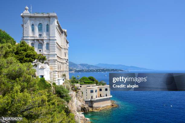 oceanographic museum of monaco - monte carlo monaco stock pictures, royalty-free photos & images