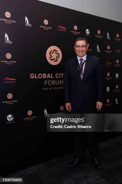 Hon. Victor Ponta attends the Global Citizen Forum’s 2021 Annual Summit ‘The Future in Motion’ on December 12 in Ras Al Khaimah, United Arab Emirates.