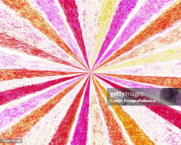 reddish lines vanishing vortex - multiple perspectives stock illustrations