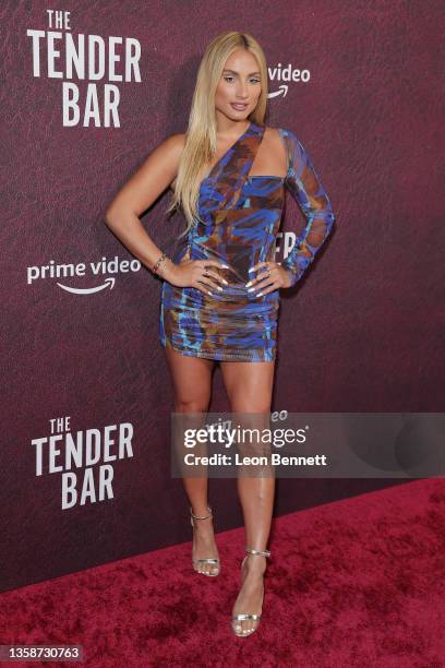 Montana Tucker attends Los Angeles Premiere of Amazon Studio's "The Tender Bar" at TCL Chinese Theatre on December 12, 2021 in Hollywood, California.