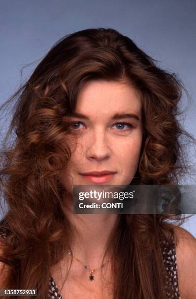 La chanteuse française Corynne Charby à Paris le 21 mai 1987, France