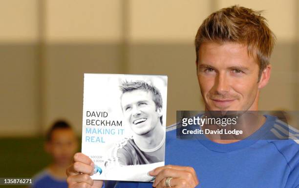 David Beckham during David Beckham "Making It Real" Book Launch at the David Beckham Academy - September 18, 2006 at David Beckham Academy in...