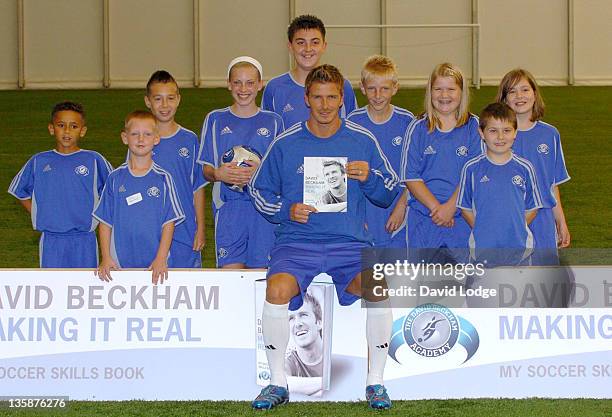 David Beckham during David Beckham "Making It Real" Book Launch at the David Beckham Academy - September 18, 2006 at David Beckham Academy in...