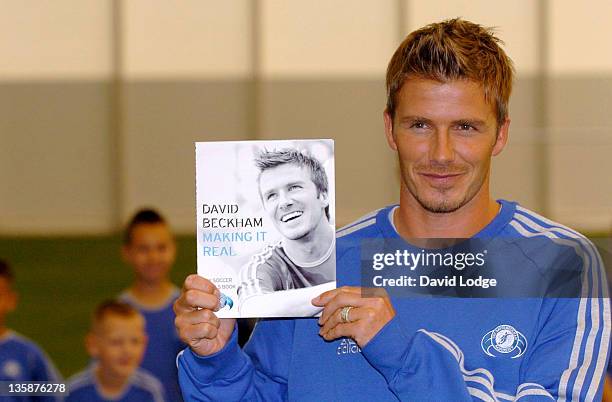 David Beckham during David Beckham "Making It Real" Book Launch at the David Beckham Academy - September 18, 2006 at David Beckham Academy in...