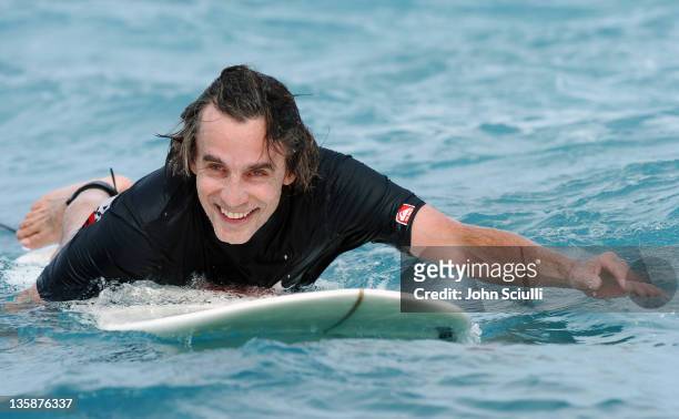 Jackson Browne during Kelly Slater Invitational Fiji - Day 3 - Celebrity Surf at Restaurants in Tavarua Island, Fiji.