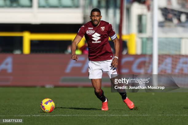 Gleison Bremer of Torino FC during the Serie A match between Torino FC and Bologna FC at Stadio Olimpico di Torino on December 12, 2021 in Turin,...
