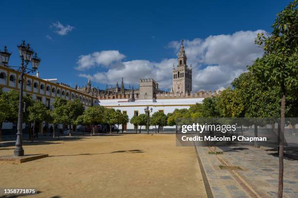 seville cathedral (catedral de santa maría de la sede), sevilla, andalusia - seville cathedral stockfoto's en -beelden