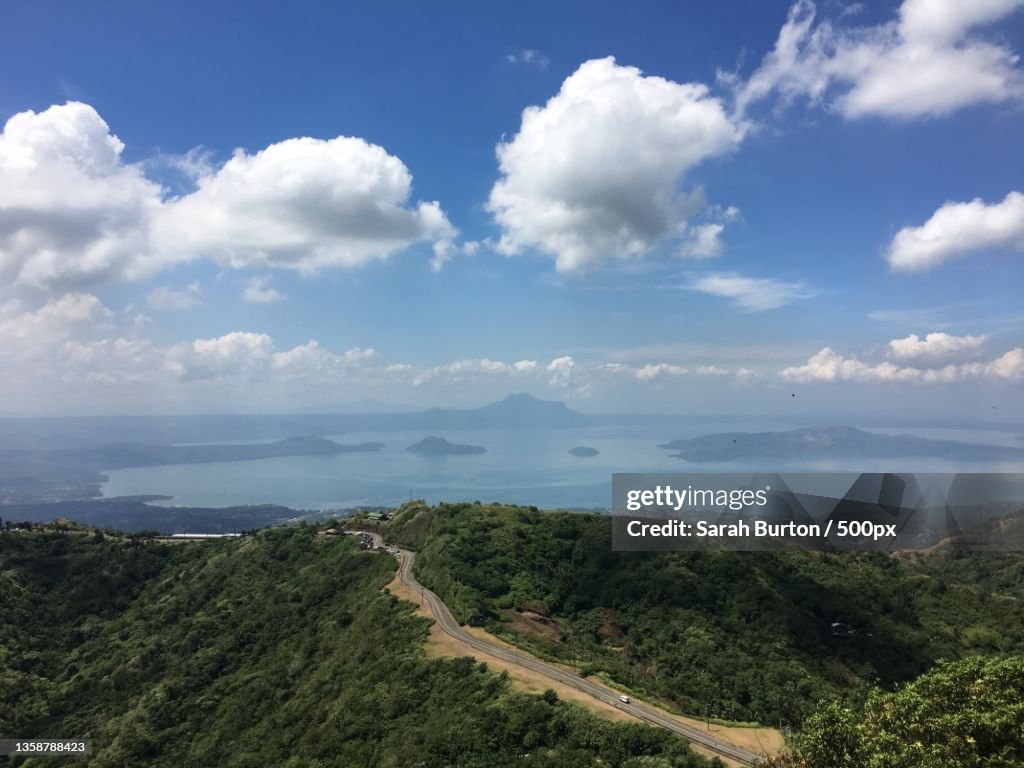 Tagaytay,Scenic view of landscape against sky