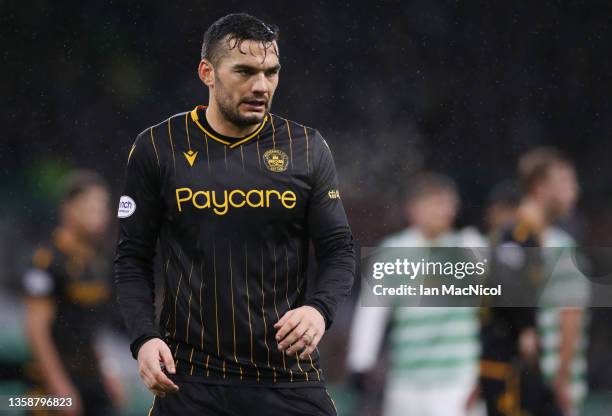 Tony Watt of Motherwell is seen during the Cinch Scottish Premiership match between Celtic FC and Motherwell FC at on December 12, 2021 in Glasgow,...