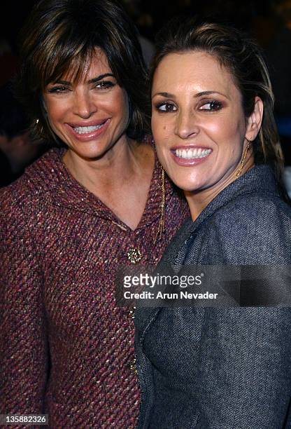 Lisa Rinna and Jillian Barberie during Mercedes-Benz 2005 Spring Fashion Week at Smashbox Studios - Petro Zillia - Front Row and Backstage at...