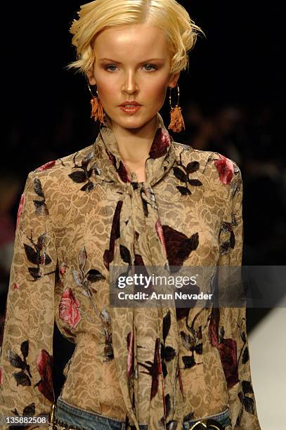 Model wearing Anthony Franco Fall 2006 during Mercedes-Benz Fall 2006 L.A. Fashion Week at Smashbox Studios - Anthony Franco - Runway at Smashbox...