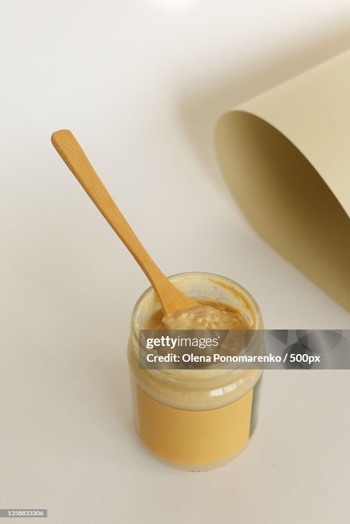 Texture close up Almond Butter or Peanut butter