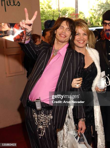 Steven Tyler & Teresa Barrick during The 14th Annual Night of 100 Stars Oscar Gala at Beverly Hills Hotel in Beverly Hills, California, United States.