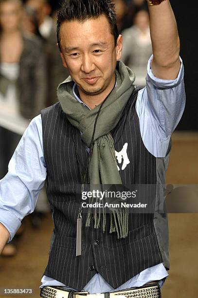 Eric Kim, designer during Mercedes-Benz Fall 2007 L.A. Fashion Week at Smashbox Studios - Monarchy Collection - Runway at Smashbox Studios in Culver...