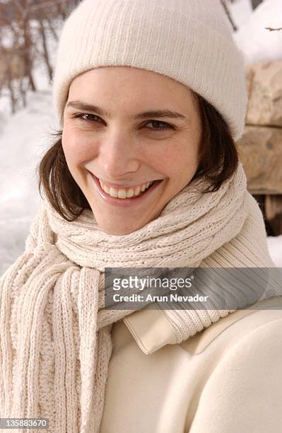 Liane Balaban during 2004 Sundance Film Festival - Portraits of "Seven Times Lucky" on 1/19/04 at steps of City Hall in Park City, UT, United States.
