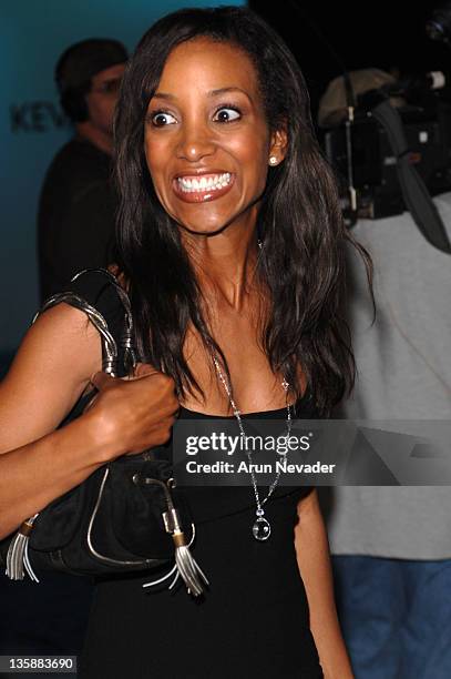 Shaun Robinson during Mercedes-Benz Spring 2006 L.A. Fashion Week at Smashbox Studios - Kevan Hall - Front Row at Smashbox Studios in Culver City,...