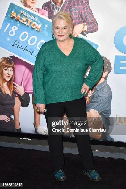 Josiane Balasko attends the "Mes Tres Chers Enfants" premiere at UGC Cine Cite Bercy on December 13, 2021 in Paris, France.