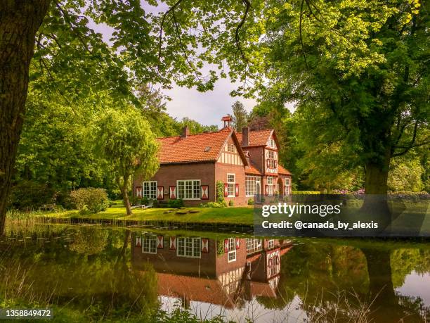 summer house reflection - eindhoven netherlands stock pictures, royalty-free photos & images