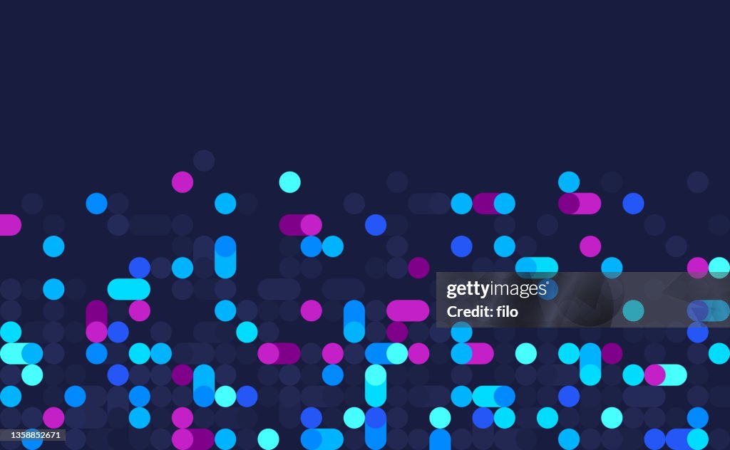 Dot Abstract Pixel Modern Edge Background