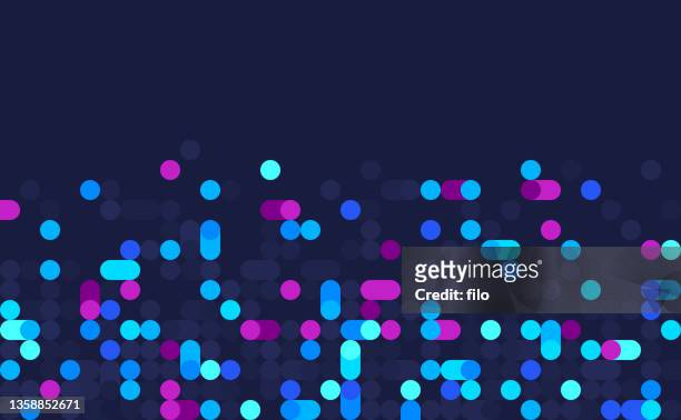 dot abstract pixel modern edge background - computer graphic stock illustrations