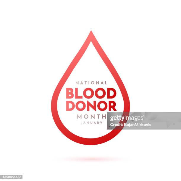 national blood donor month background, january. vector - blood donation 幅插畫檔、美工圖案、卡通及圖標