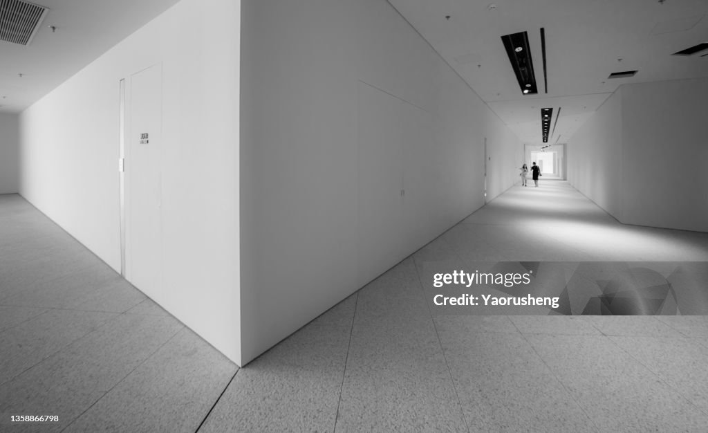 Empty Corridor with corner