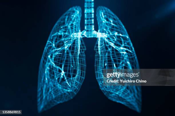 abstract plexus lung - corona virus computer graphic stock pictures, royalty-free photos & images