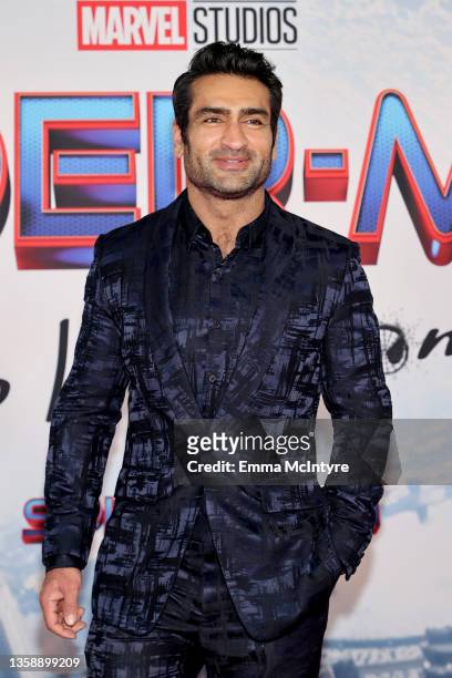 Kumail Nanjiani attends Sony Pictures' "Spider-Man: No Way Home" Los Angeles Premiere on December 13, 2021 in Los Angeles, California.
