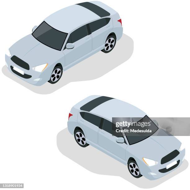 Blue Car Isometric Rear 2,108 Blue Sedan Stock Photos, High-Res Pictures, and Images - Getty Images