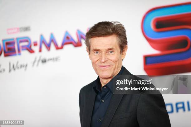 Willem Dafoe attends the Los Angeles premiere of Sony Pictures' "Spider-Man: No Way Home" on December 13, 2021 in Los Angeles, California.