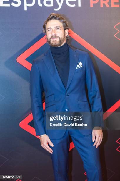 Felix Gomez attends the Atresplayer Premium News Presentation at the Capitol Cinema on December 13, 2021 in Madrid, Spain.