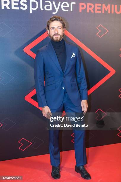 Felix Gomez attends the Atresplayer Premium News Presentation at the Capitol Cinema on December 13, 2021 in Madrid, Spain.