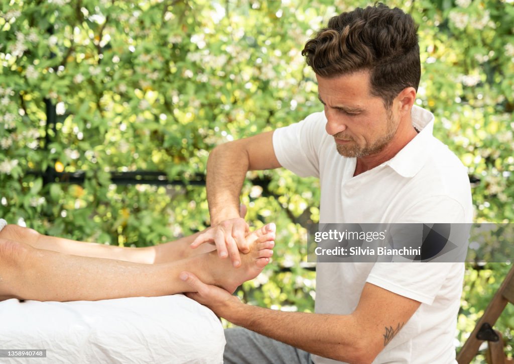 Reflexology treatment