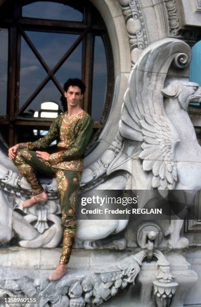 Portrait de José Carlos Martinez, le 4 juin 1997, à l'opéra de Paris.